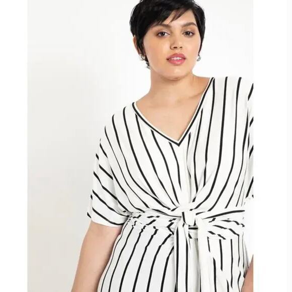 New!‎ ELOQUII Women's Plus Size Wrap Around Dress, 28 - Picture 3 of 13